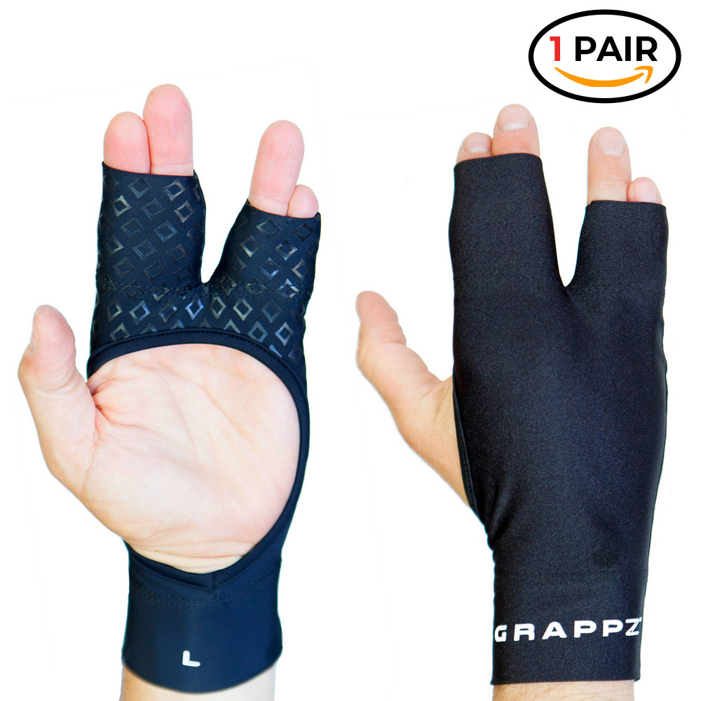 Grappz Finger Tape Alternative, Finger Splint and Protection Compression Gloves