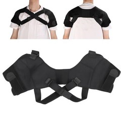 Double Shoulder Brace Torn Rotator Cuff Adjustable Support Sleeve Pain Relief