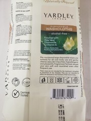 Yardley of London Disposable Washcloths Large 18-count Clean w Camping & Travel