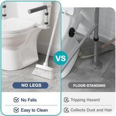 Toilet Safety Rails for Seniors, Height Adjustable Toilet Safety Frame Grab B…