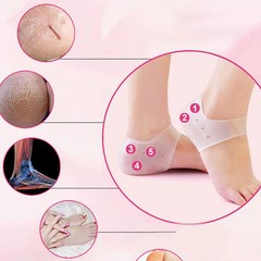 2 Pieces Heel Silicone Protector Protective Sleeve Heel Spur Pads for Relief Pla
