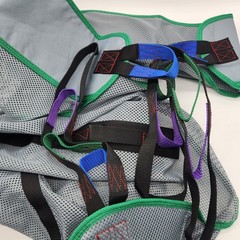 Patient Aid Large Mesh Patient Lift Sling Full Body Commode 350lb Transfer
