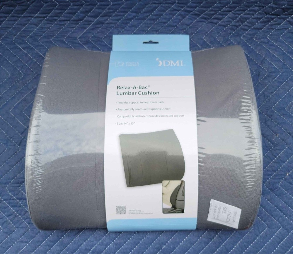 DMI Lumbar Back Cushion Relax-A-Bac Gray