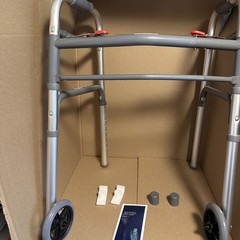 HEALTHLINE Junior Folding Walker Lightweight Deluxe 2 Button 5inch Wheels NEW