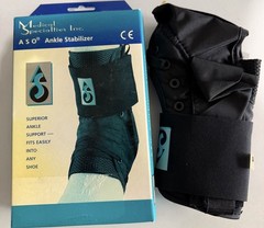 Med Spec 264014 X-Large Size ASO Ankle Stabilizer – Black