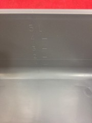 NEW LOT OF 25 MEDLINE 6Qt. Rectangular Wash Basin Graphite DYND80347N
