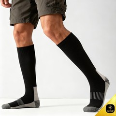 Knee High Socks for Men Work Boot Heavy Duty Tube Over the Calf Thick Full Cu…