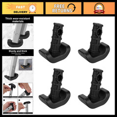 6pcs Walker Ski Glides Replacement Feet Accessories for EZ Fold-N-Go & Able Life