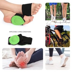 Soft Elastic Orthopedic Insole Flat Foot Corrector Arch Support Pain Relief Pad
