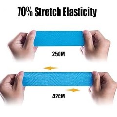 12 Count Precut Kinesiology Tape for Knees, Waterproof Knee Tape for Knee Pain
