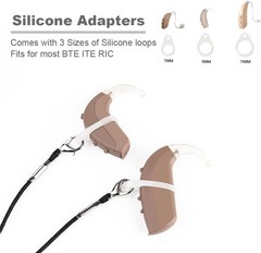 Hearing Aid Clips Adjustable Hearing Aid Lanyard Anti-Lost BTE Clip with 3 Pa…