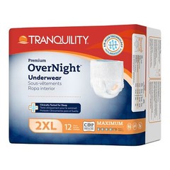 Tranquility Disposable Underwear 2X-Large 48 Ct