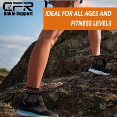 Copper Ankle Support Brace Foot Wrap Compression Sleeve Achilles Tendonitis BML