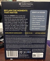 Audien Hearing Atom X, Rechargeable OTCHEARING AIDS