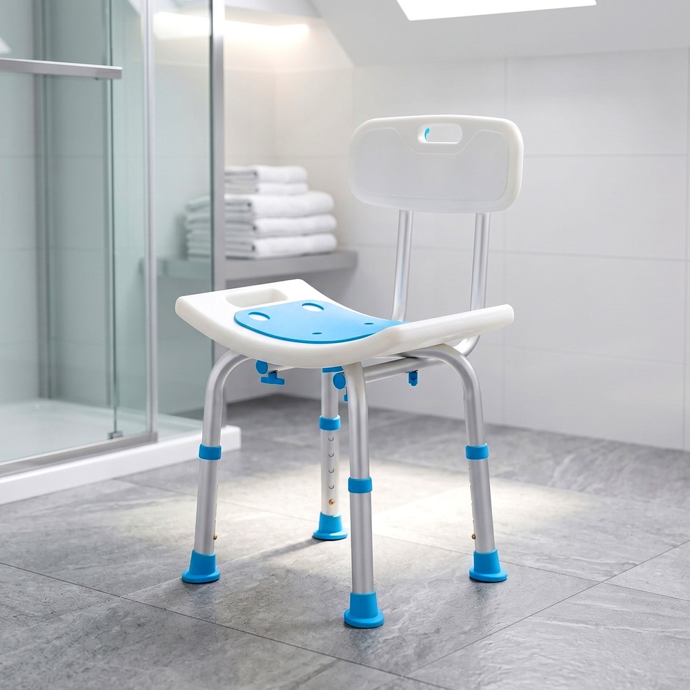 Heavy Duty Bath Bench with Rust Resistant Frame and 400 Lbs Support for Elderly