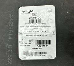 ROHO Permobil 2R1010C 2R High Profile 10×10 Cell w/Cover Cushion 18.25×18.25×4.2