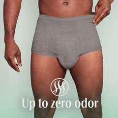 Depend Fresh Protection Incontinence Underwear for Men, Adult Diapers, S/M, 80Ct