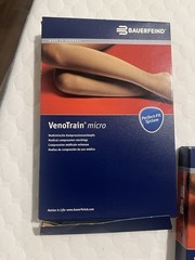 Bauerfeind VenoTrain Micro Small Normal Short Compression Stockings New Open Box