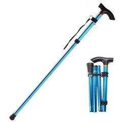 Folding Walking Cane Walking Stick Adjustable Aluminum Collapsible Travel Hiking