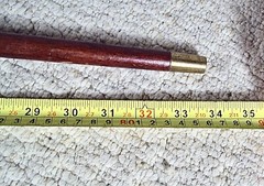 Vintage Eagle Brass Wood Walking Stick Cane FREE SHIP