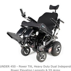 21st Century Scientific BOUNDER 450 Power Wheelchair Heavy Duty Tilt Legrests