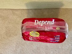 VINTAGE DEPEND (90’s) – Fitted Maximum Protection Adult Diapers (L) New In Bag