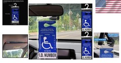 2 PCS Ultra Transparent Handicap Placard Holder – Easy Transfer & Durable Design