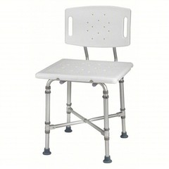 Healthsmart 524-1816-1999 Backrest Tub And Shower Seat, 21″ L, Aluminum,