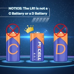 PKCELL N Size 1.5V Alkaline Batteries, 20 20 Count, 20-Count (LR1 Batteries)