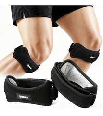 IPOW 2 Pack Knee Pain Relief & Patella Stabilizer Knee Strap Brace Support for