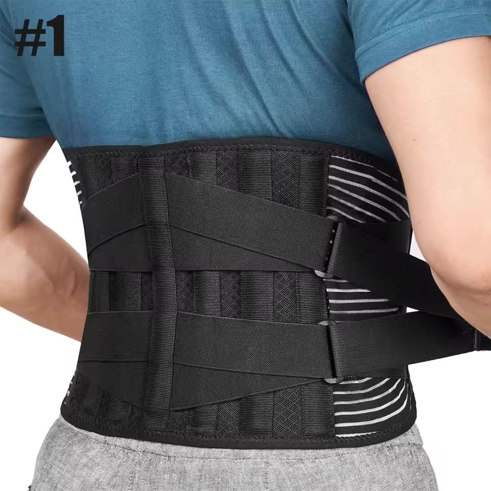 Adjustable Lumbar Support Belt for Men and Women, Back Support for Pain Relief