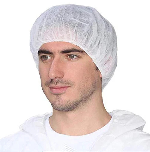 Pack of 100 Disposable Hair Nets Bouffant Caps 21 inch Food Service