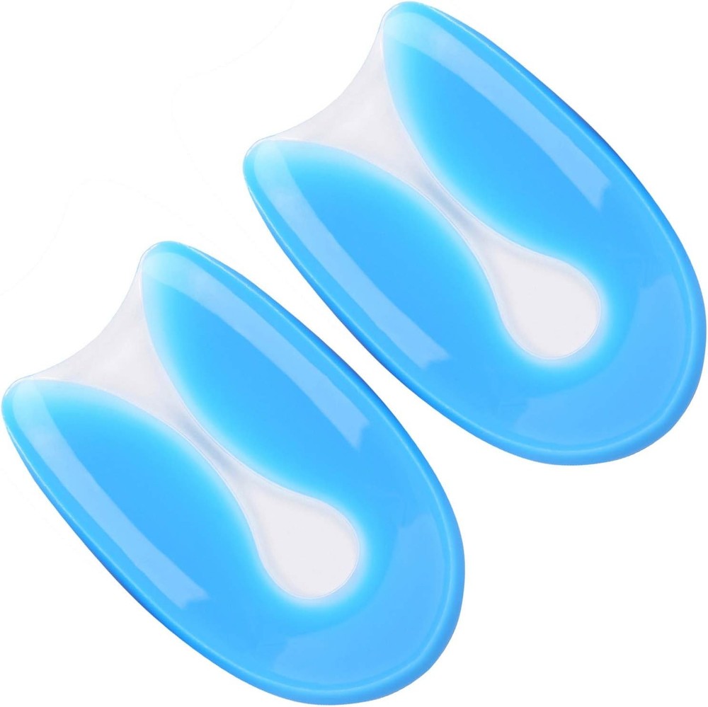Silicone Gel Heel Cups for Plantar Fasciitis and Heel Pain Foot Care(M)