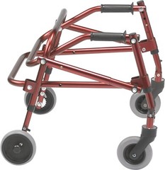 Nimbo 2G Mobility Aid Lightweight Posterior Walker, Extra Small, Castle Red