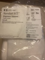 KENDALL SCD 9545R Express Sleeves. Thigh Length- Small New Box Of 5