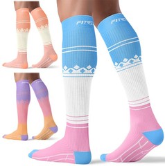 3 Pairs Compression Socks for Women and Men 20-30mmHg- Support Socks for Trav…