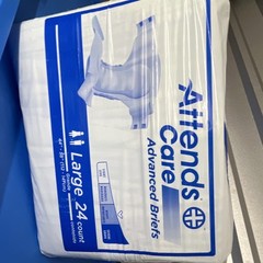 Attends Care Advanced Briefs Severe Absorbency Latex Free Size L 24 Count