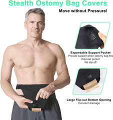 Ostomy Belts for Men and Women Adjustable Stealth Belt for Ostomy Bag Men Women