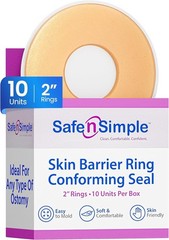 High-Tact & Stretchable 2″ Adhesive Stoma Seals – 10 Count for Comfort & Fit