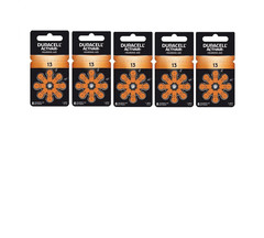 Duracell Hearing Aid Batteries Size 13, 40 Batteries Total. Expiration in 2029