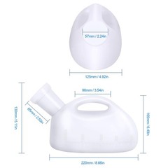 Takuyada Unisex Potty with Lid and Funnel, Urinal, White –