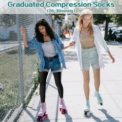 Compression 20-30mmhg Thigh High Relief Stockings Footless Supports Sock Therapy
