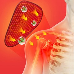 Electric Heated Shoulder 3 In1 Massager Brace with Vibration Joint Pain Relief