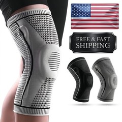 Knee Compression Sleeve Support Brace Running Gym Sports Men Women Unisex