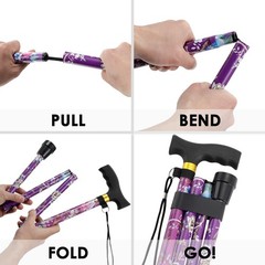 Walking Cane Cane for Woman | Lightweight, 5-Level Height Adjustable and Alum…