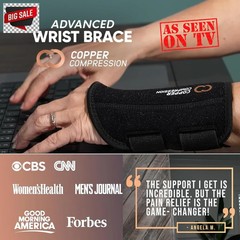 Copper Compression Advanced Wrist Brace – Copper Infused Adjustable Orthopedic S