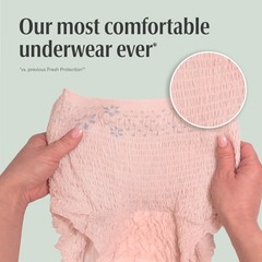 Depend Fresh Protection Incontinence Underwear for Women, L, 72 Ct
