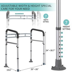 Lianjindun Toilet Safety Rails Adjustable Toilet Frame For Elderly Seniors