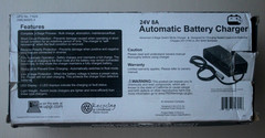 UPG 24 Volt 8.0 Amp XLR 24BC8000T-5 Automatic Battery Charger