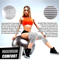 NEENCA 2pk Knee Brace Professional Knee Support , XXL Gray White